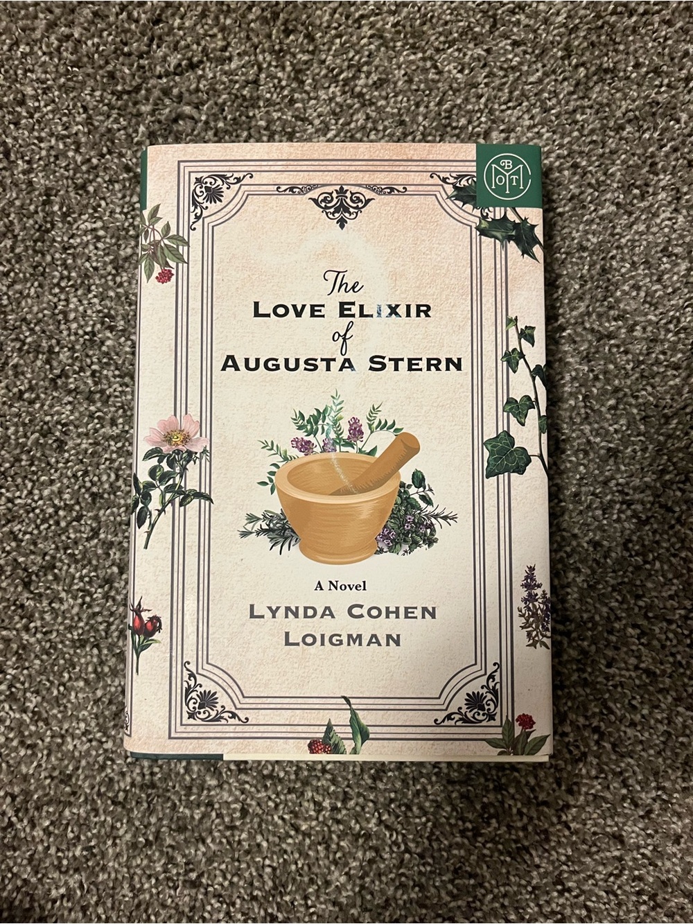 The Love Elixir of Augusta Stern Cream Hard Cover Novel